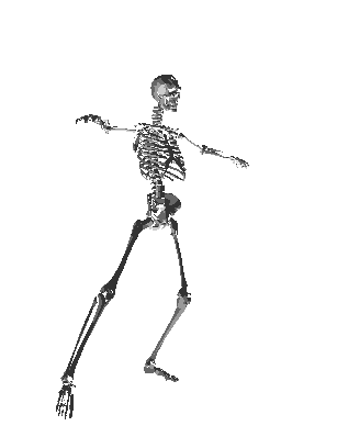 Dancing skeleton animation